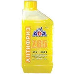 Антифриз готовый к применению AGA, жлтый, -65С. AGA042Z, 946 мл., Россия